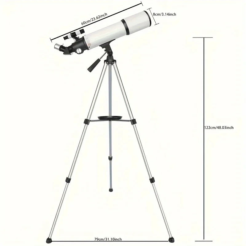 BORWOLF 80/600 |Astronomical Telescope | (180X)