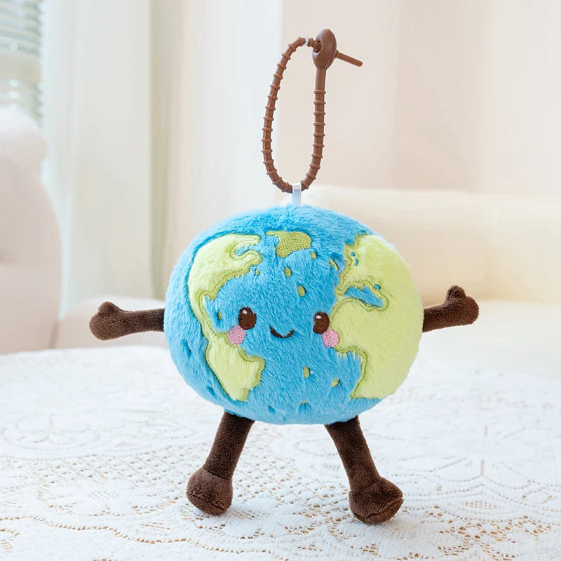Planet Theme Cute Earth Saturn Mars Plush Toy | Soft Stuffed Hanging Pendant Cushion