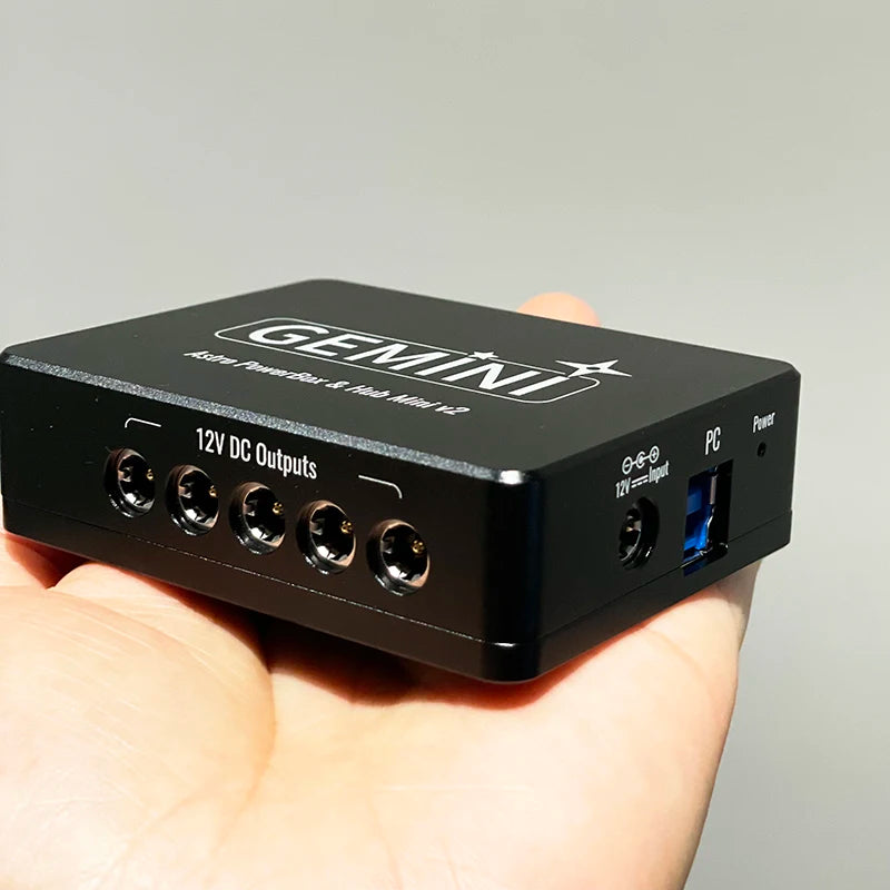 GEMINI Mini V2 Astronomy HUB Power Box | USB 3.1 DC Output