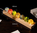 Colorful Glass Star & Planet Ball | Luminous Cosmic Home Décor