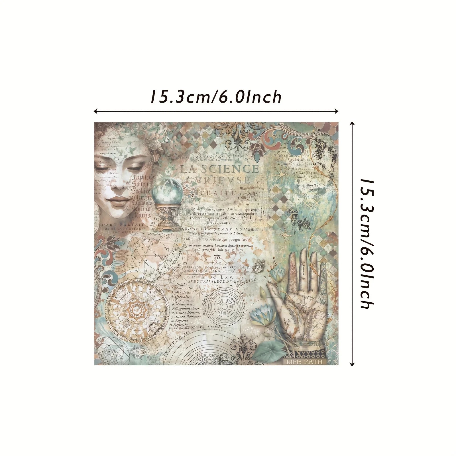 Retro Astronomy Scrapbook Paper 12 Piece Set | Junk Journal & Adventure Book Supplies