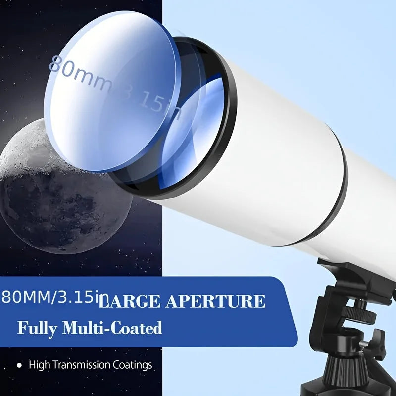 BORWOLF 80/600 |Astronomical Telescope | (180X)