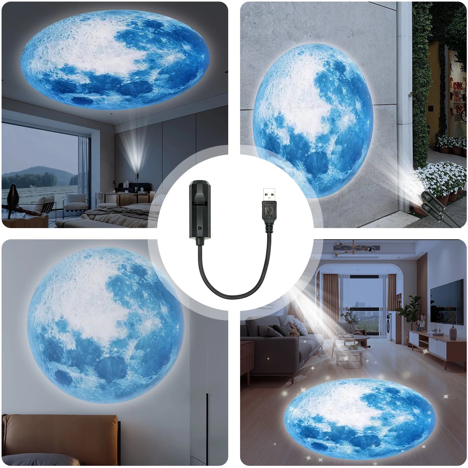 Blue Planet Moon Lamp | LED Light
