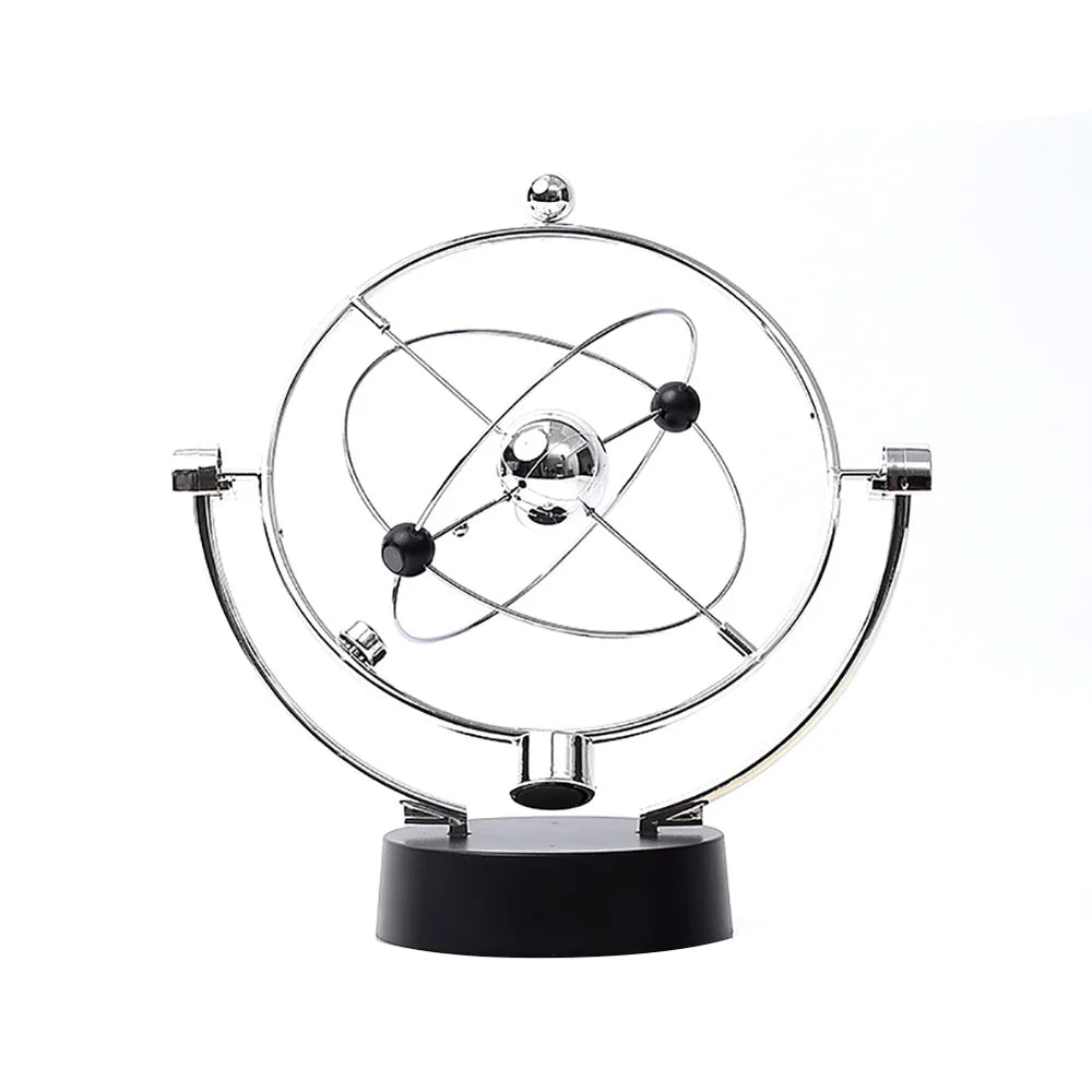 Rotating Newton’s Pendulum Balance Ball | Kinetic Celestial Globe Art