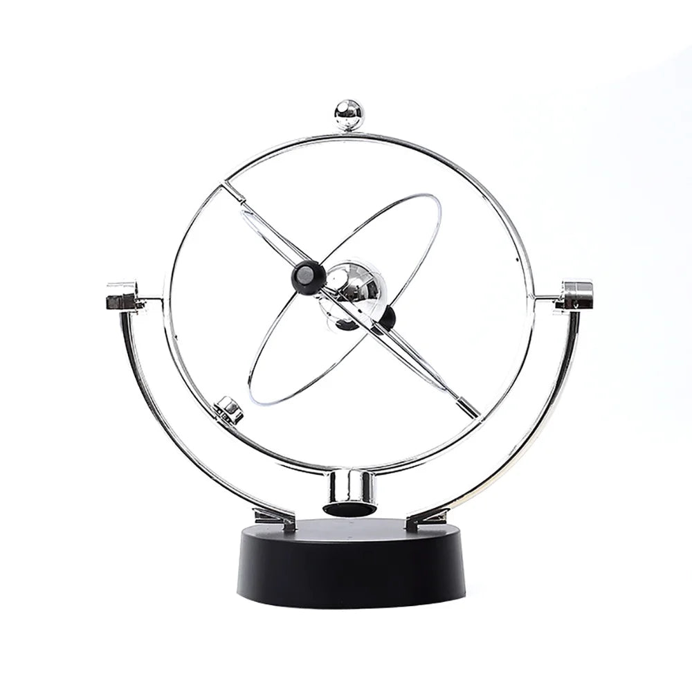 Rotating Newton’s Pendulum Balance Ball | Kinetic Celestial Globe Art