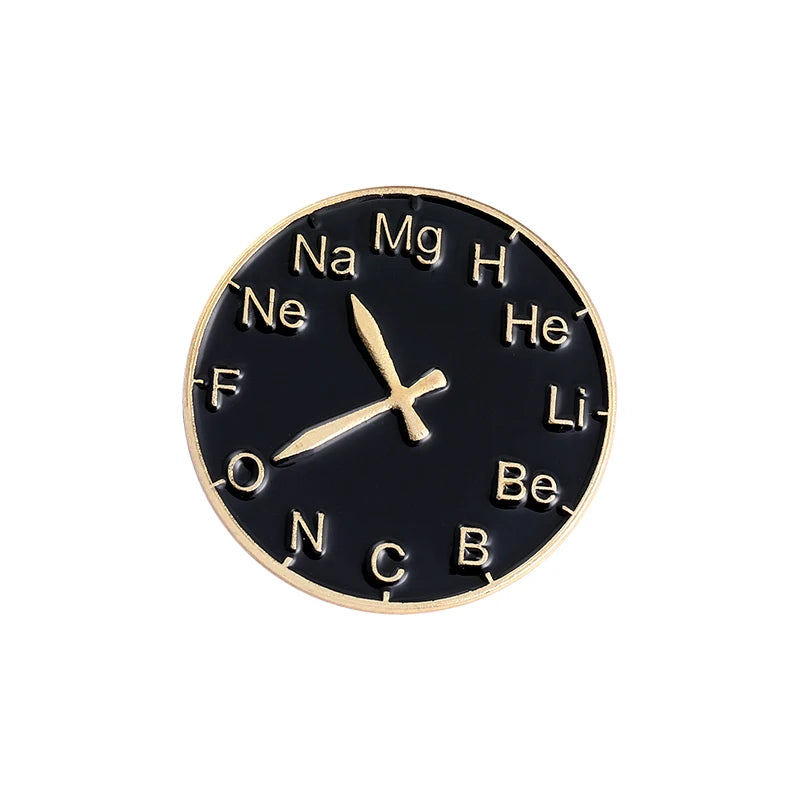 Atomic Pi Science Enamel Pins | Trendy Metal Brooches