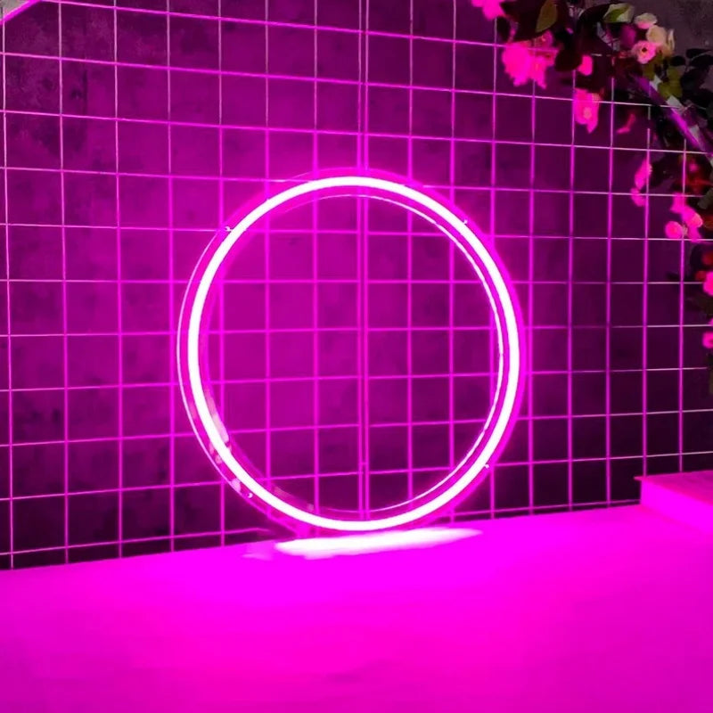 The "Full Moon" LED Neon Halo | Round Minimalist Wall Art