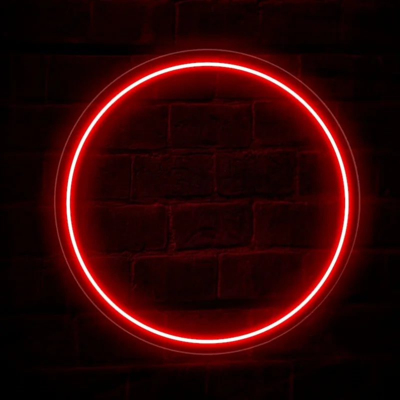 The "Full Moon" LED Neon Halo | Round Minimalist Wall Art