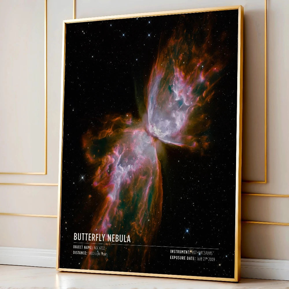 Deep Space Telescope Canvas Art Modern Astronomy Wall Decor | Unframed Vertical Print