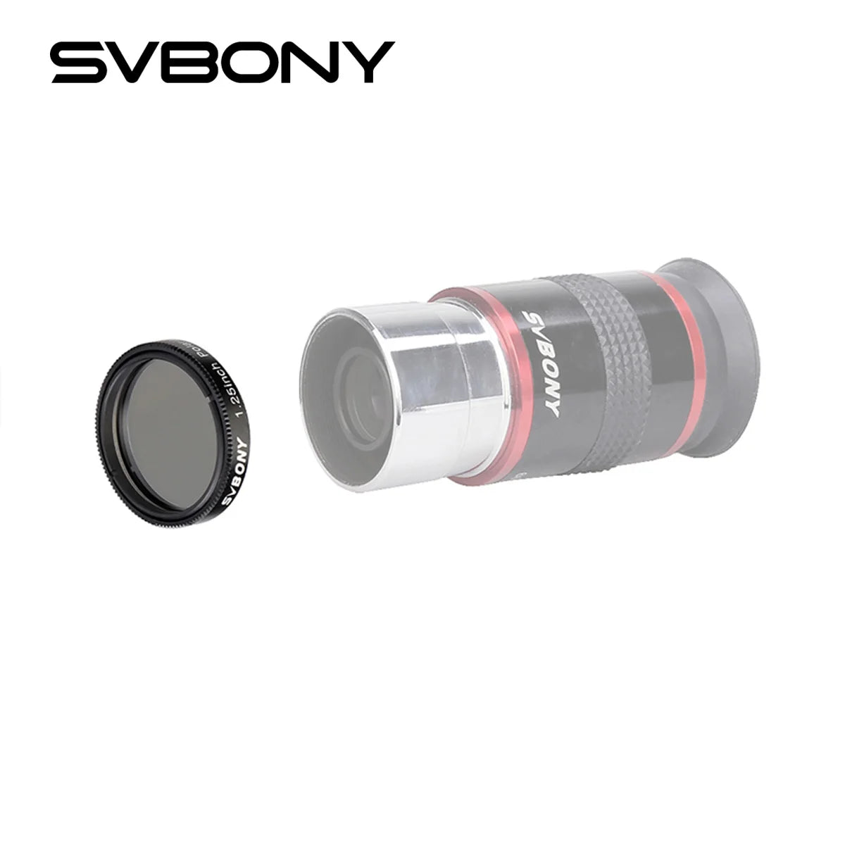 SVBONY 1.25" Linear Polarizing Filter | High Contrast Lunar & Planetary Tool
