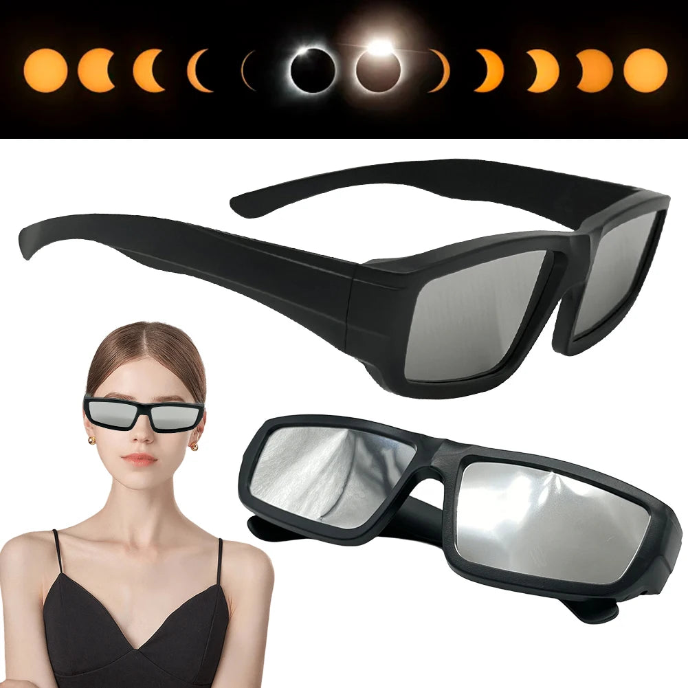 Safe Shades: Heavy-Duty Plastic Solar Eclipse Glasses for Direct Sun Viewing