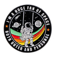 "Inspirational Astronaut" Enamel Pins | Classic Space Quote Brooches