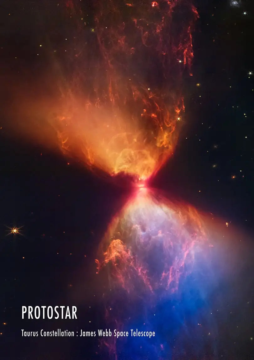 Deep Space Telescope Canvas Art Modern Astronomy Wall Decor | Unframed Vertical Print