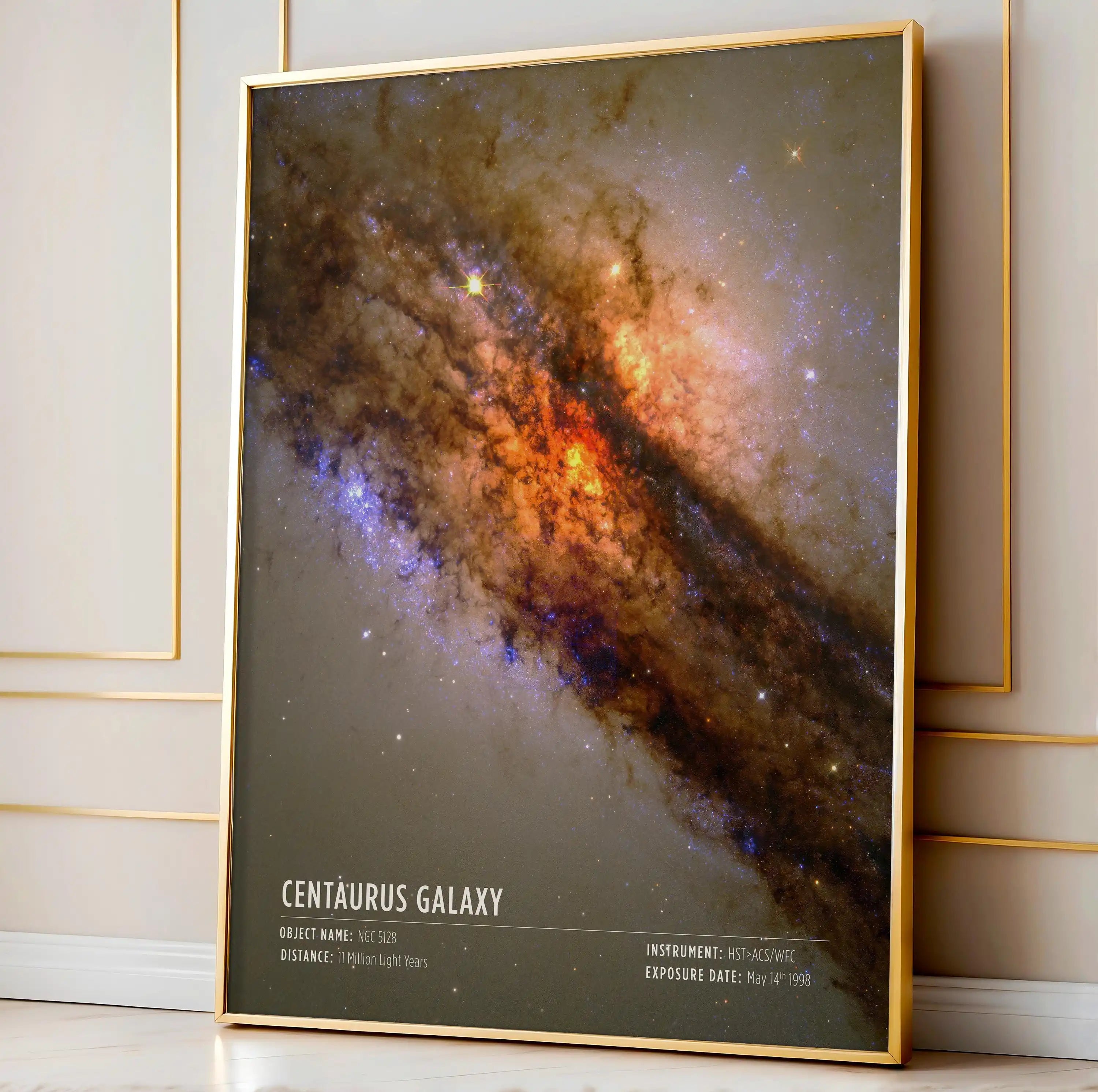 Deep Space Telescope Canvas Art Modern Astronomy Wall Decor | Unframed Vertical Print
