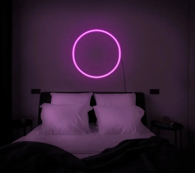 The "Full Moon" LED Neon Halo | Round Minimalist Wall Art