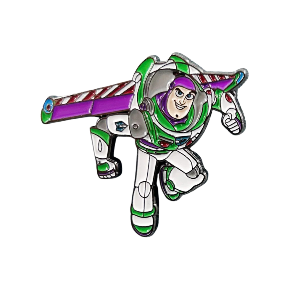 To Infinity Buzz Lightyear Lapel Pin | Animation Hero Metal Brooch