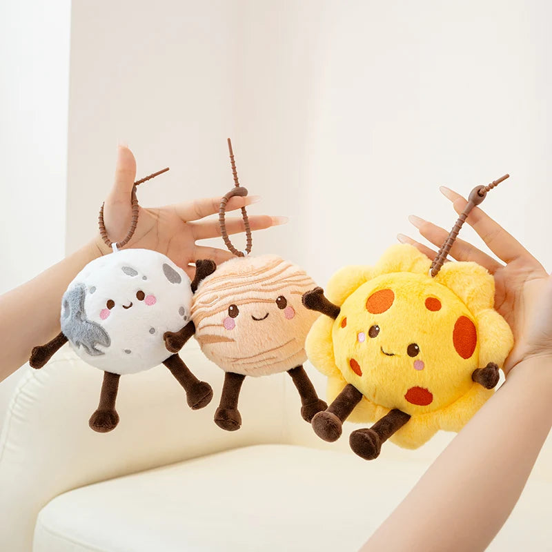 Planet Theme Cute Earth Saturn Mars Plush Toy | Soft Stuffed Hanging Pendant Cushion