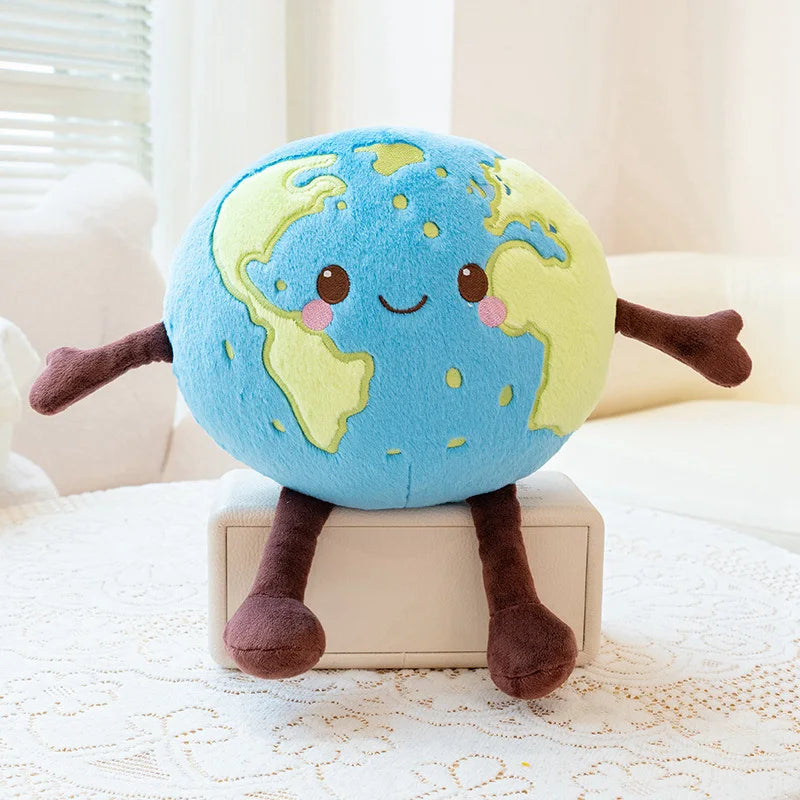 Planet Theme Cute Earth Saturn Mars Plush Toy | Soft Stuffed Hanging Pendant Cushion