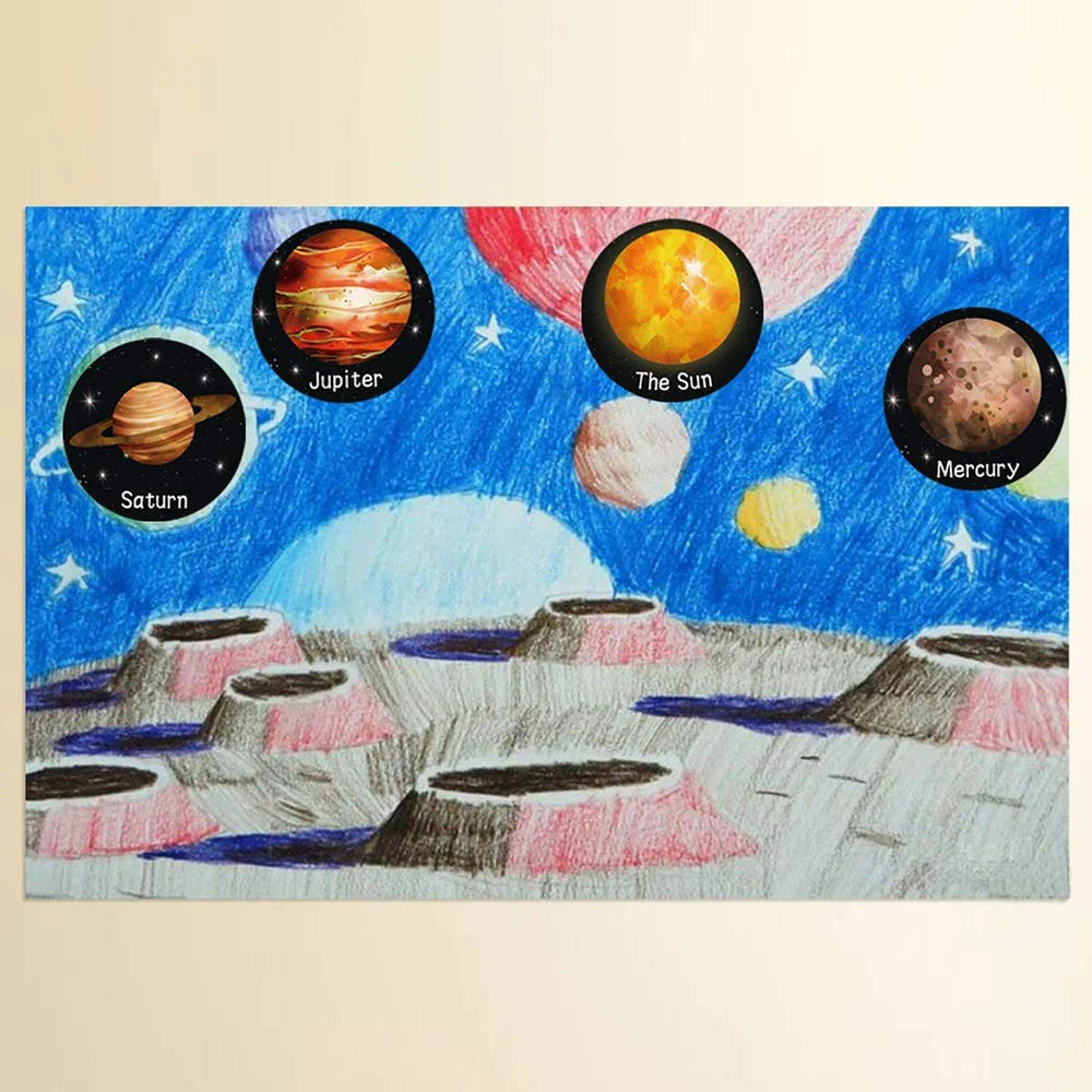Solar System Planet Stickers 100-500 Pieces | Outer Space Reward Labels