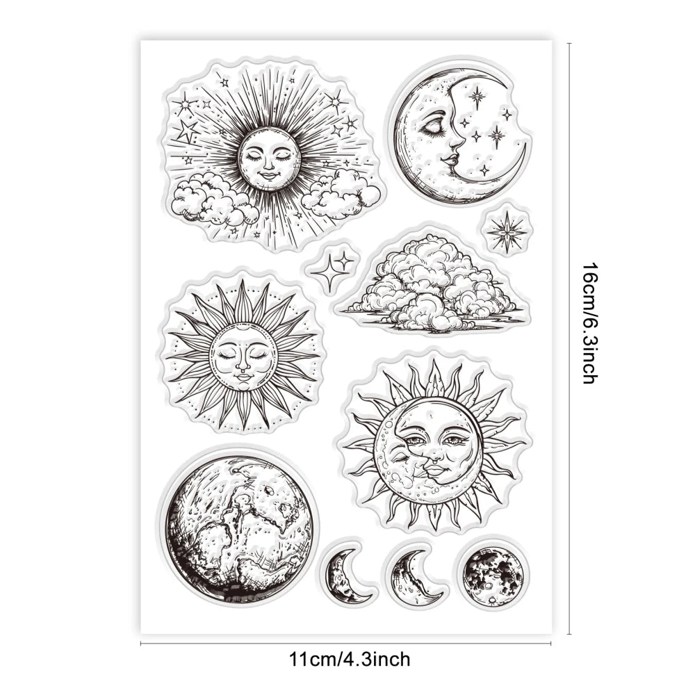 Magic Astronomy Stamps Transparent Silicone | Card Making & Scrapbooking